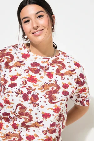 STUDIO UNTOLD T-shirt, oversize, azjatycki nadruk