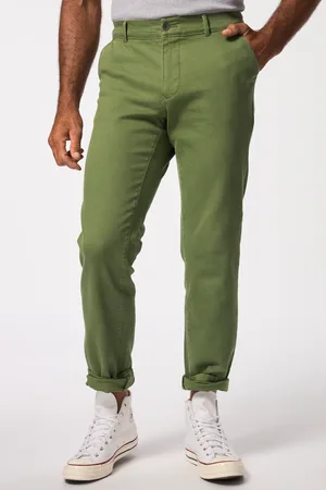 JP 1880 Chinosy, krój maskujący Belly Fit, prosty krój, Flatfront, do rozm. 72