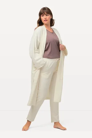 Ulla Popken Kurtka do noszenia na co dzień, oversize, przytulnie miękka, bardzo długa
