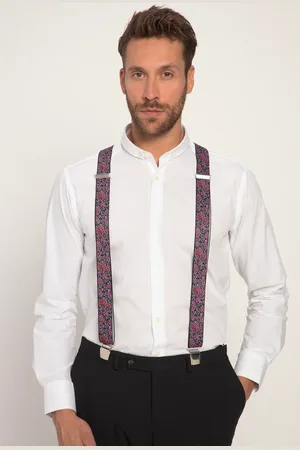 JP 1880 Szelki, wzór paisley, regulacja długości, 4 wzmocnione klipsy