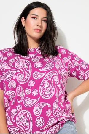 STUDIO UNTOLD T-shirt, oversize, nadruk paisley