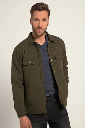 JP 1880 Koszula, overshirt, outdoor, materiał dresowy, podszewka ze sztucznego futerka, długi rękaw, do 8 XL