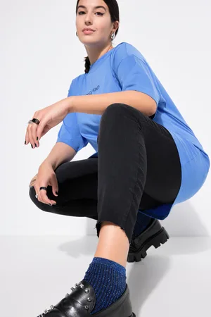 STUDIO UNTOLD Dżinsy skinny, przetarcia, 5 kieszeni