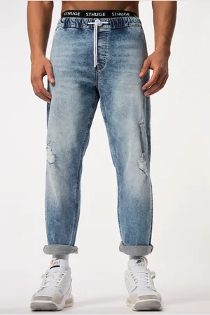 STHUGE Dżinsy FLEXLASTIC®, denim, efekty zniszczenia, vintage, do 8 XL