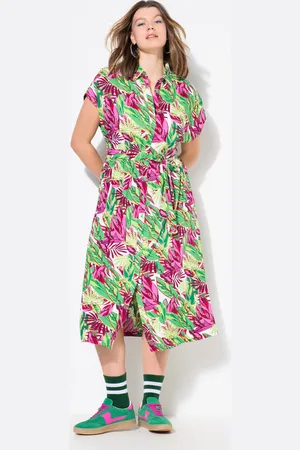 STUDIO UNTOLD Sukienka maxi, oversize, nadruk dżungla