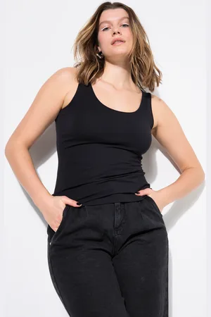 STUDIO UNTOLD Top basic, szeroki dekolt, elastyczny dżersej