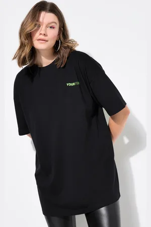 STUDIO UNTOLD T-shirt, oversize, neonowy nadruk z tyłu