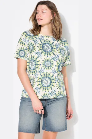 STUDIO UNTOLD T-shirt, oversize, batikowy nadruk