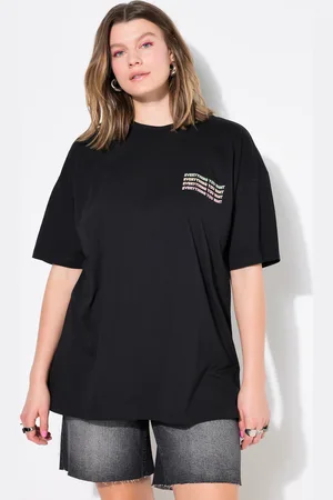 STUDIO UNTOLD T-shirt, oversize, nadruki z przodu i z tyłu.