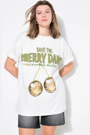 STUDIO UNTOLD T-Shirt, oversize, nadruk cherry