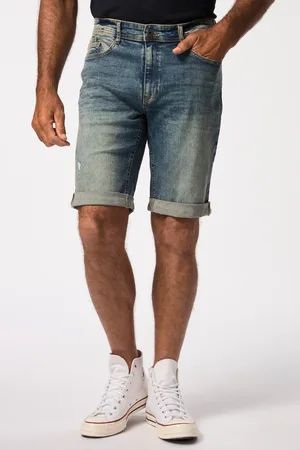JP 1880 Bermudy dżinsowe, FLEXNAMIC®, denim, krój maskujący Belly Fit, 5 kieszeni, do rozm. 72