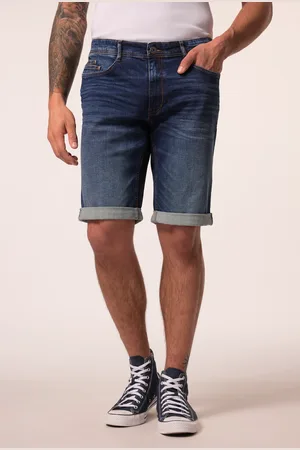 JP 1880 Bermudy dżinsowe, FLEXNAMIC®, denim, krój maskujący Belly Fit, 5 kieszeni, do rozm. 72