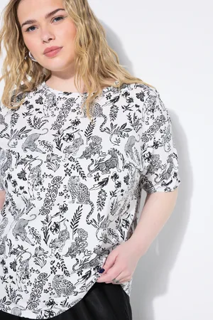 STUDIO UNTOLD T-shirt, oversize, panterka