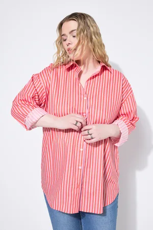 STUDIO UNTOLD Bluzka koszulowa, oversize, w paski