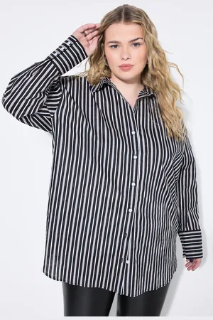 STUDIO UNTOLD Bluzka koszulowa, oversize, w paski