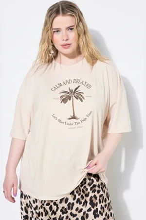 STUDIO UNTOLD T-shirt, oversize, haft w palmy