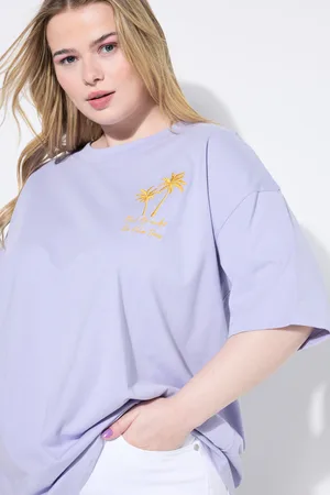 STUDIO UNTOLD T-shirt, oversize, haft w palmy