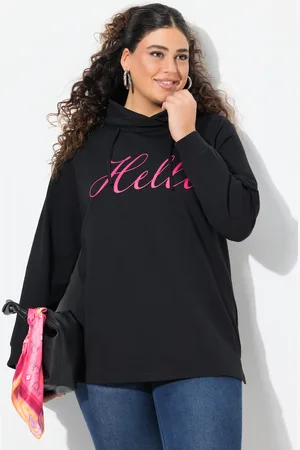 Ulla Popken Bluza, klasyczny fason, HELLO, stójka