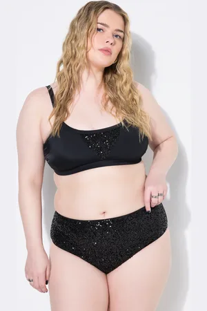 STUDIO UNTOLD Figi od bikini, wysoki stan, cekiny