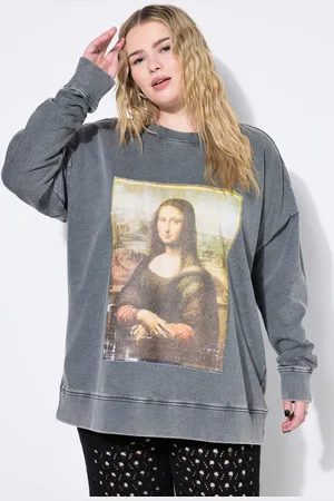 STUDIO UNTOLD Bluza, oversize, artystyczny nadruk, styl vintage