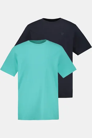 JP 1880 T-shirty, krój podstawowy, dwupak, okrągły dekolt, do rozmiaru 8XL