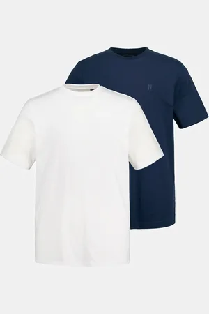 JP 1880 T-shirty, krój podstawowy, dwupak, okrągły dekolt, do rozmiaru 8XL