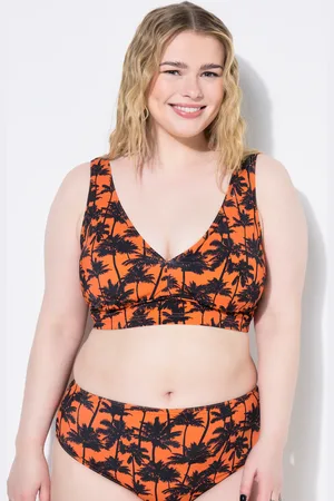 STUDIO UNTOLD Top od bikini, miękkie miseczki, nadruk z palmami