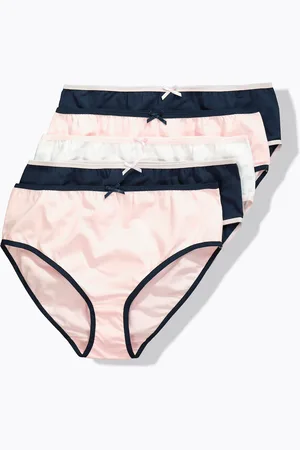 Ulla Popken Figi midi, 5 par, kolorowe brzegi