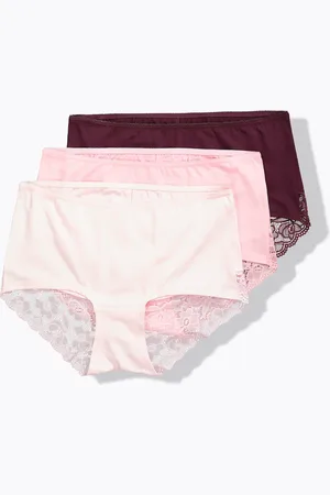 Ulla Popken Hipsterki, 3 pary, koronka