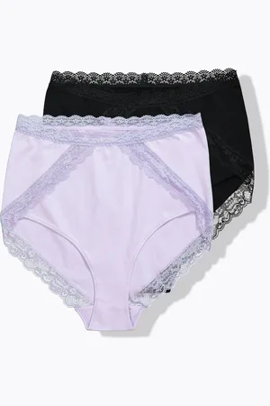 Ulla Popken Figi maxi, 2 pary, koronka