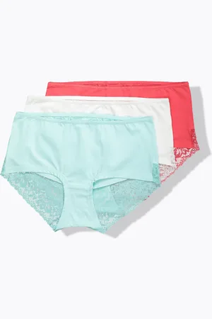 Ulla Popken Hipsterki, 3 pary, koronka