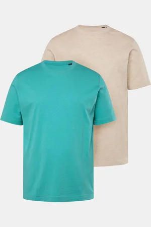 JP 1880 T-shirty, krój podstawowy, dwupak, okrągły dekolt, do rozmiaru 8XL