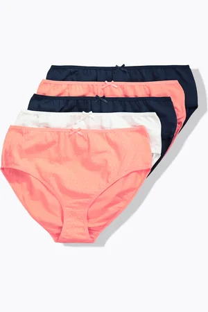 Ulla Popken Figi midi, 5-pak, kropki/jednokolorowe