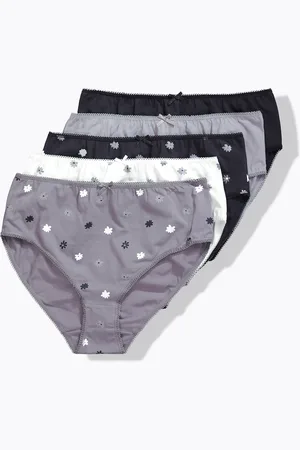 Ulla Popken Figi midi, 5 par, millefleur/jednokolorowe