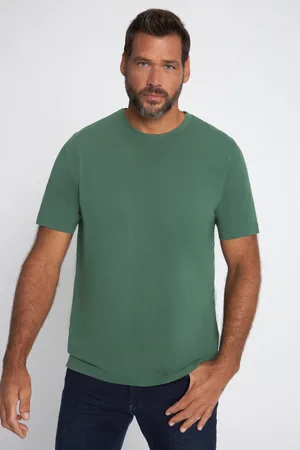 JP 1880 T-shirt, basic, okrągły dekolt, bawełna czesankowa, do roz. 8XL