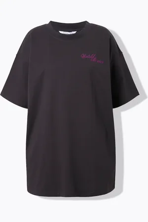 STUDIO UNTOLD T-shirt, oversize, nadruk z napisem