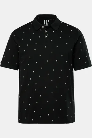 JP 1880 Koszulka polo, rękaw 1/2, pika, drobny nadruk, do rozmiaru 8XL