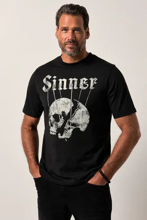 JP 1880 T-Shirt , rękaw 1/2, okrągły dekolt, nadruk, do rozm. 8XL