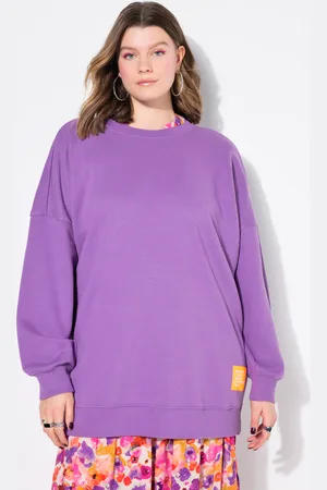 STUDIO UNTOLD Bluza, oversized, naszywka z napisem, okrągły dekolt, długi rękaw