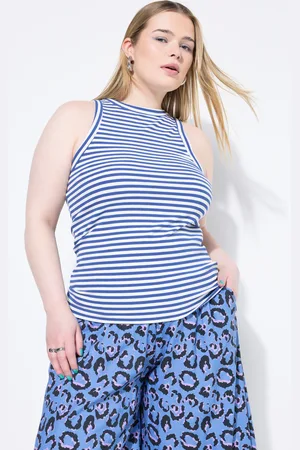 STUDIO UNTOLD Tank top, krój slim, dżersej prążkowany, prążki