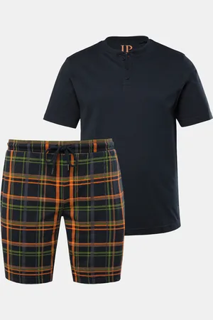 JP 1880 Piżama , Homewear, zestaw dwuczęściowy, koszulka henley, do rozm. 8XL