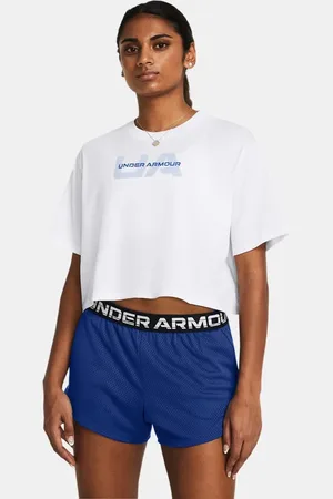 Under Armour Damska koszulka z krótkimi rękawami UA Boxy Crop Branded