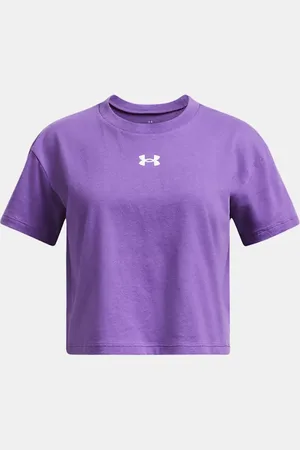 Under Armour Koszulka dziewczęca z krótkimi rękawami UA Crop ogo YG (149 - 160 cm)