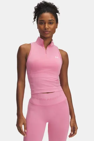 Under Armour Bluza damska bez rękawów z zapięciem na zamek UA Vanish eamless Washed