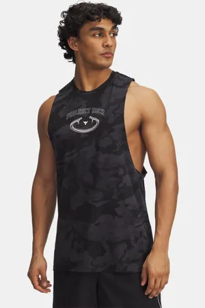 Under Armour ęska koszulka bez rękawów Project Rock Camo