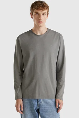 Benetton Long Sleeve T-shirt In 100% Cotton