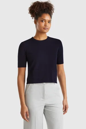 Benetton Short Sleeve Sweater