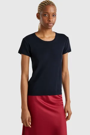 Benetton Midnight Blue Short Sleeve Sweater