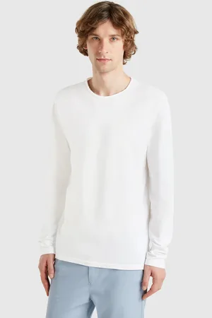 Benetton Long Sleeve T-shirt In 100% Cotton