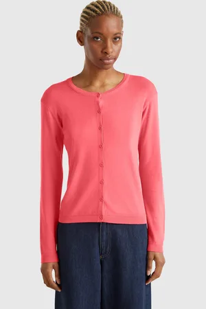 Benetton Pure Cotton Crew Neck Cardigan